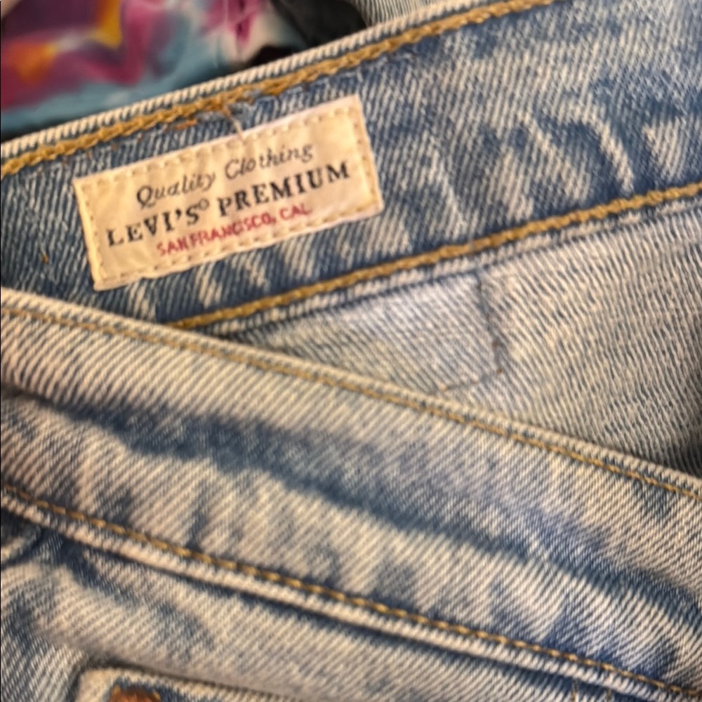 Levi's 501 S skinny Light Blue Denim Jeans - Picture 3 of 5